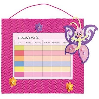 DIY Timetable Craft Kit – Butterfly Flower