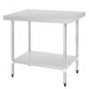 Vogue Stainless Steel Preparation Table, 600 mm view 1