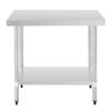 Vogue Stainless Steel Preparation Table, 600 mm view 2