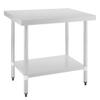 Vogue Stainless Steel Preparation Table, 600 mm view 3