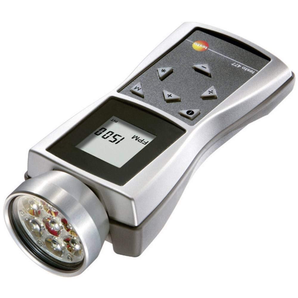 testo 477 LED Stroboscope with Case, Trigger Plug and Calibration Report; 0563 4770
