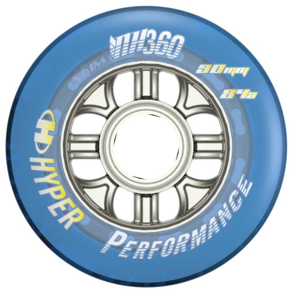 Hyper NX-360 Wheels, 4-Piece Set, Grey, 90 mm