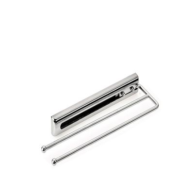 Naber 2-Arm Bathroom Towel Holder with Cover, 105 mm, Chrome
