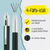 ONLINE 4-Color Carbon Ballpoint Pen with 4 D1 Refills view 3