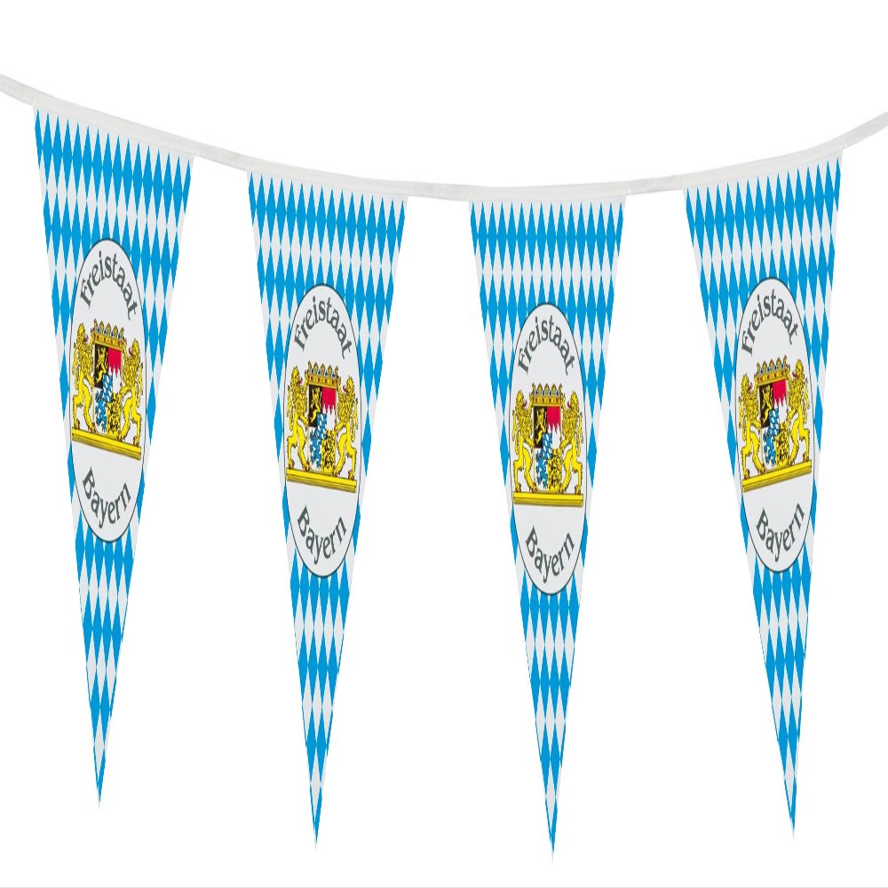Bavarian Pennant Banner, 10 m, Plastic