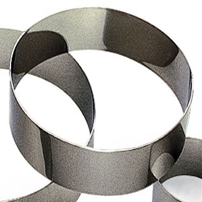 Gobel Stainless Steel Mousse Rings, Round, 80 mm, 6-Piece Set