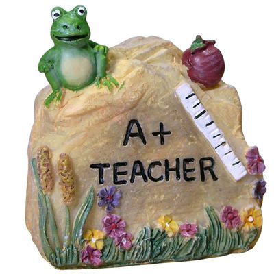Teacher Polystone Message Rock, 6.3 cm High