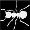 Samunshi Ant Sticker, Design 818, 8 x 5.7 cm, Light Gray view 1