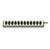 EHMANN 0600x00122031 Alu Universal Aluminum Power Strip, 12 Outlets, 1.5 m Cord view 1