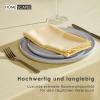 Homescapes Cream 100% Cotton Hemstitched Tablecloth, 137 x 228 cm view 4