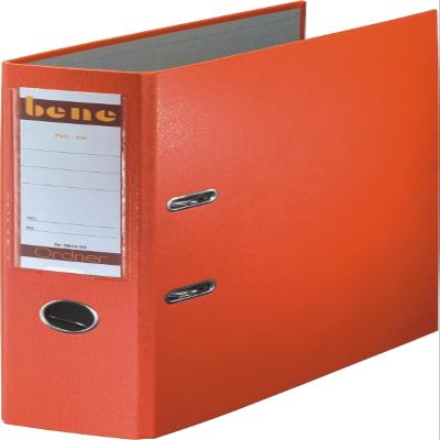 Bene A4 Plastic Binder, 80 mm, Orange