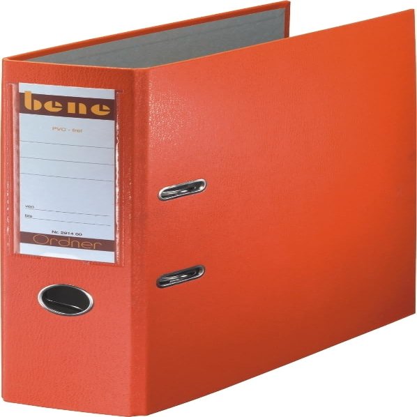 Bene A4 Plastic Binder, 80 mm, Orange