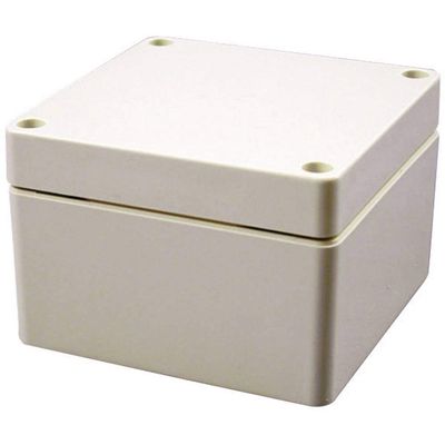 HAMMOND ELECTRONICS 1554UGY Universal Enclosure, ABS, Light Gray (RAL 7035), 200 x 120 x 90, 1 pc.