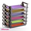 Officemate OIC Achieva Letter Trays, Side-Loading, Recycled, Black, 6-Pack (26212) view 3