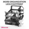 Officemate OIC Achieva Letter Trays, Side-Loading, Recycled, Black, 6-Pack (26212) view 4