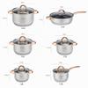 EliteHoff 12-Piece Induction Cookware Set, Gold view 2