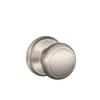 Schlage F10 AND 619 16-080 10-027 Andover Hall and Closet Knob, Satin Nickel view 1