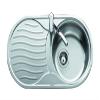 TEKA DR80 1-Bowl Stainless Steel Sink, Left Drainboard view 2