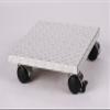 Professional Plant/Furniture Dolly 30 x 30 cm, Aluminum, 120 kg, Chrome Casters with Brake view 1