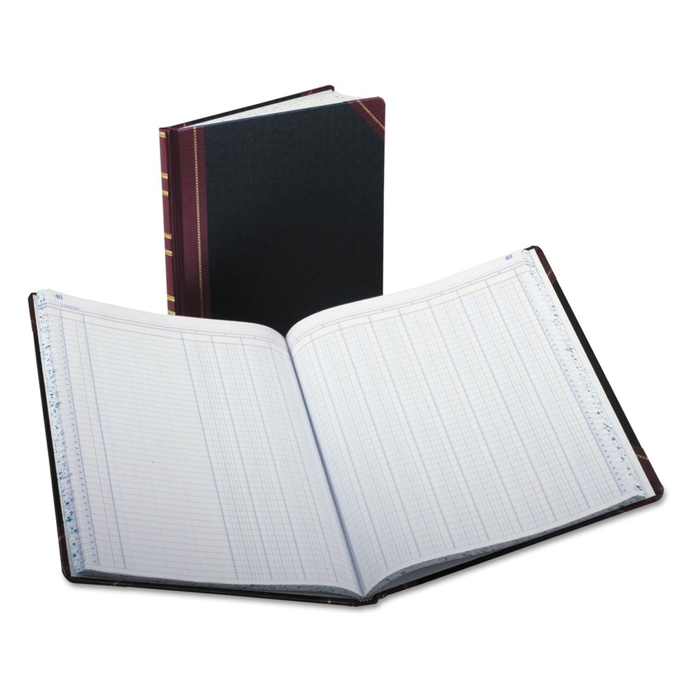 Boorum & Pease Columnar Book, 12 Columns, Black, 150 Pages, 12 1/4 x 10 1/8 in