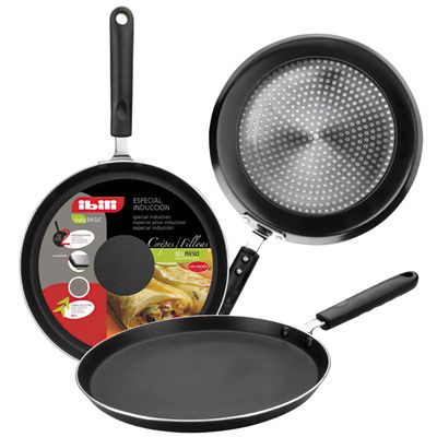 IBILI Indubasic Crêpe Pan, 28 cm, Black