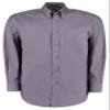 Kustom Kit Men's Oxford Shirt, Long Sleeve, Workwear, Plain, Size 48, Anthracite view 1