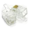 RJ10 4P4C Telephone Handset Replacement Crimp Plugs, 10-Pack view 1