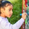 SNUNGPHIR Colorations - 2WAPE 2-Way Indoor/Outdoor Adjustable Acrylic Panel Easel for Kids (23" L x 29-1/2" W x 45" H) view 4