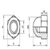100 Acorn Nuts DIN 1587 V2A Stainless Steel M6 view 2