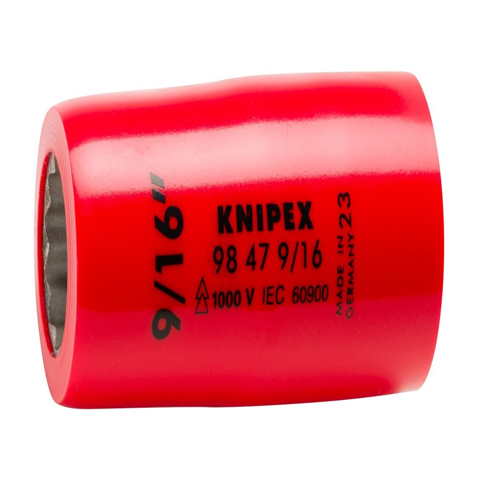 Knipex 98 47 9/16 in 1/2 in 1000 V Insulated Hex Socket