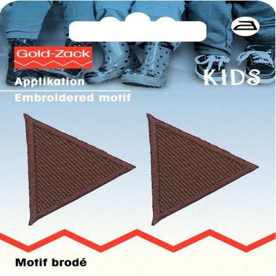Prym Iron-On Application, Triangles, Brown, 2 Pieces