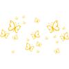 Wandkings Butterfly Wall Decal Set, 20 Pieces in Golden Yellow - Available in 33 Colors view 3