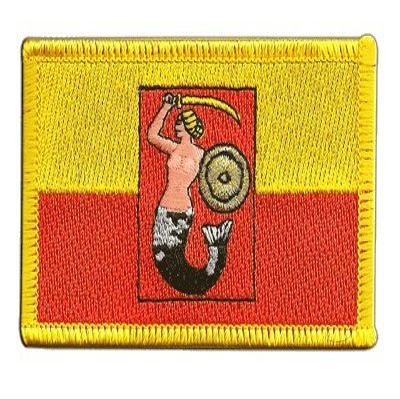 Flaggenfritze Polish Flag Warsaw Patch - 8 x 6 cm