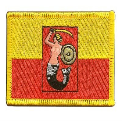 Flaggenfritze Polish Flag Warsaw Patch - 8 x 6 cm