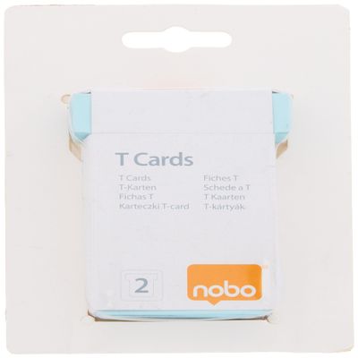 Nobo T-Card Board Accessories, T-Cards, Size 2, 100, Blue