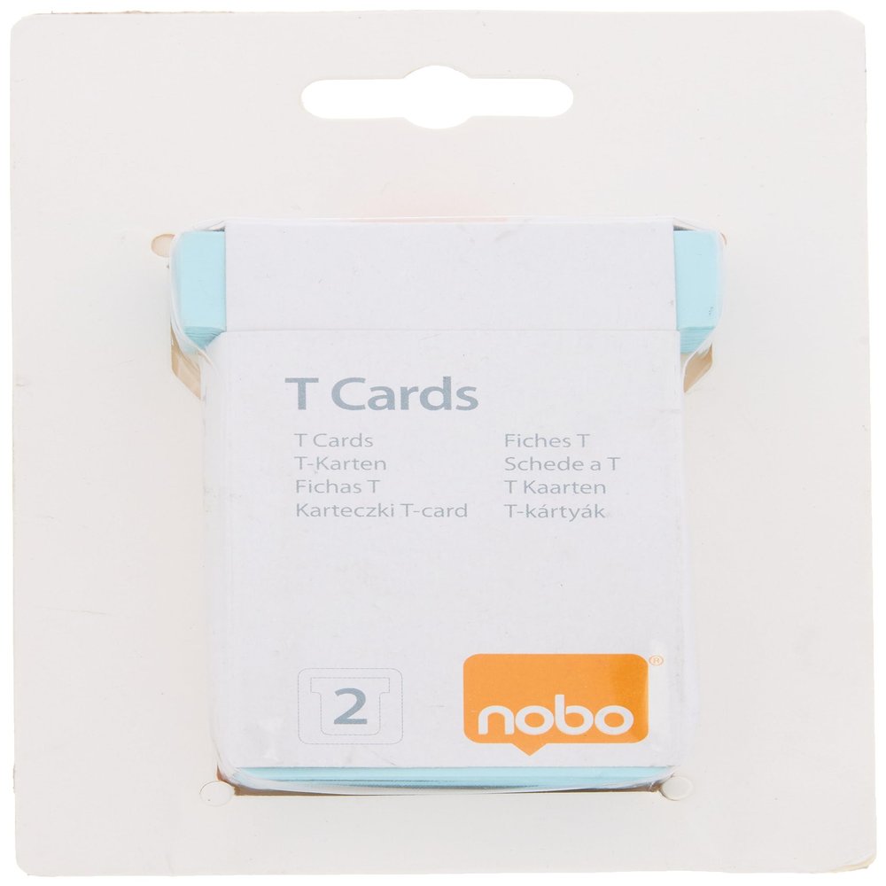 Nobo T-Card Board Accessories, T-Cards, Size 2, 100, Blue