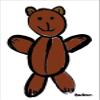 Illustrated Teddy Bear Folding Card with Gift Insert and Envelope view 1