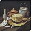 1art1 Vincent Van Gogh Poster Still Life with Yellow Straw Hat, 1885, Canvas Print on Stretcher Frame | XXL Wall Art Fine Art Print 50 x 40 cm view 1