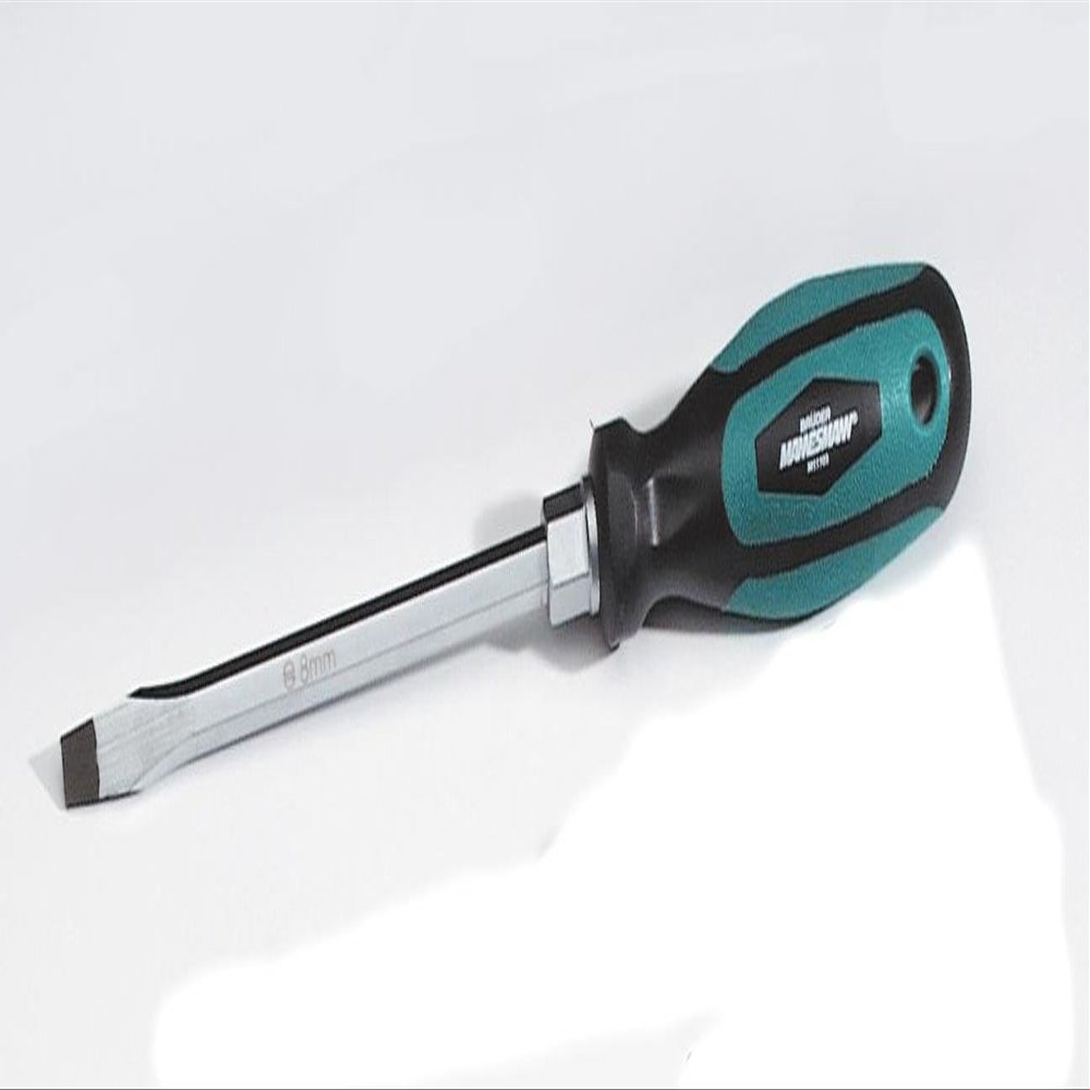 Mannesmann Anti-Slip Slotted Screwdriver, 75 mm