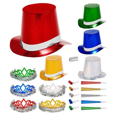 W WIDMANN MILANO Party Fashion 6640M - Holographic Las Vegas Party Set, Multicolor, for 10 People