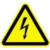 Warning Sign: Hazardous Electrical Voltage, 30 cm, Self-Adhesive Aluminum view 1