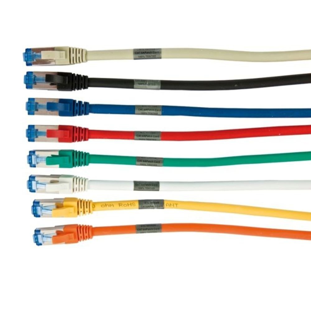Synergy 21 RJ45 CAT6A Patch Cable, 500 MHz, 1.5 m, LSZH, Black