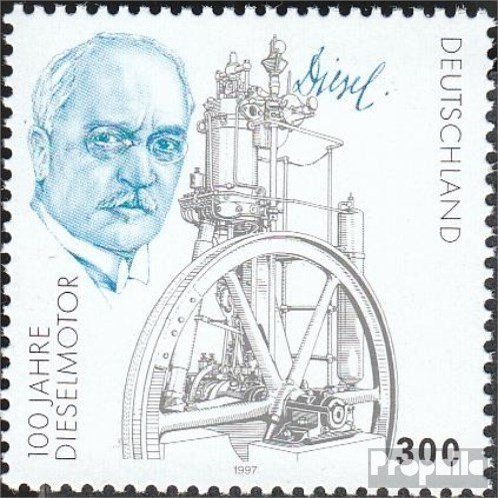 Prophila Collection German Federal Republic 1997 Rudolf Diesel Stamps, Complete Issue, Used