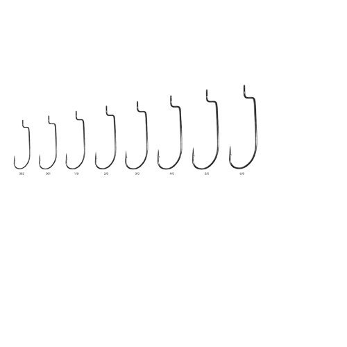 Gamakatsu Worm 34 Hook (SPR) (Black)