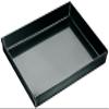 APS 88256 Pizza Pan, 60 x 40 cm, 2.5 cm High, Blue Steel view 1
