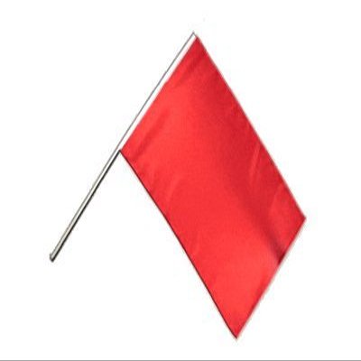 Flaggenfritze Large Solid Red Pole Flag, Swing Flag, 60 x 90 cm