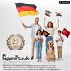 Flaggenfritze Large Solid Red Pole Flag, Swing Flag, 60 x 90 cm view 4