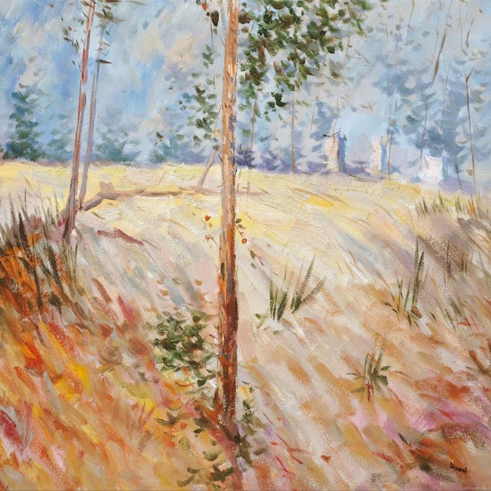 1art1 Vincent van Gogh Tree Trunks in Sunlight, 1887 Art Print, 120 x 80 cm