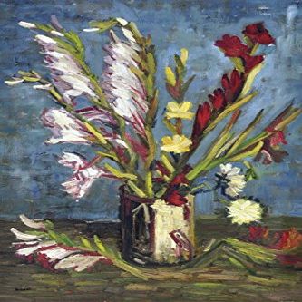 1art1 Vincent van Gogh Vase with Gladioli, 1886 Self-Adhesive Photo Wallpaper 180 x 120 cm