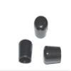25 Black PVC Caps for Round Tubes, 16 mm Diameter, 20 mm Length view 1
